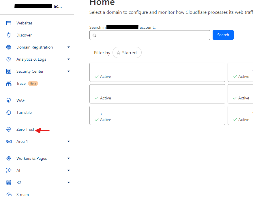 Cloudflare Zero Trust dashboard showing the Tunnels creation screen