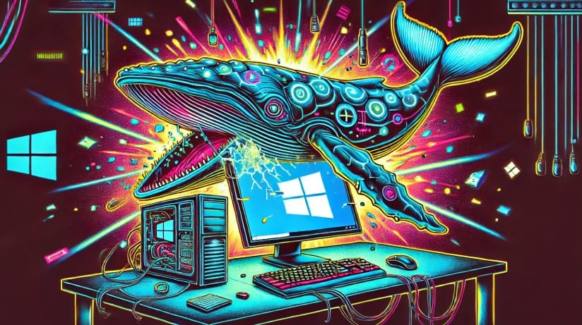 DeepSeek-R1 running locally on a Windows PC with Ollama and Open WebUI