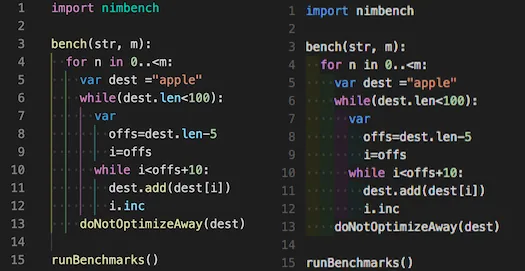 Indent Rainbow colorizing each indentation level in a code file