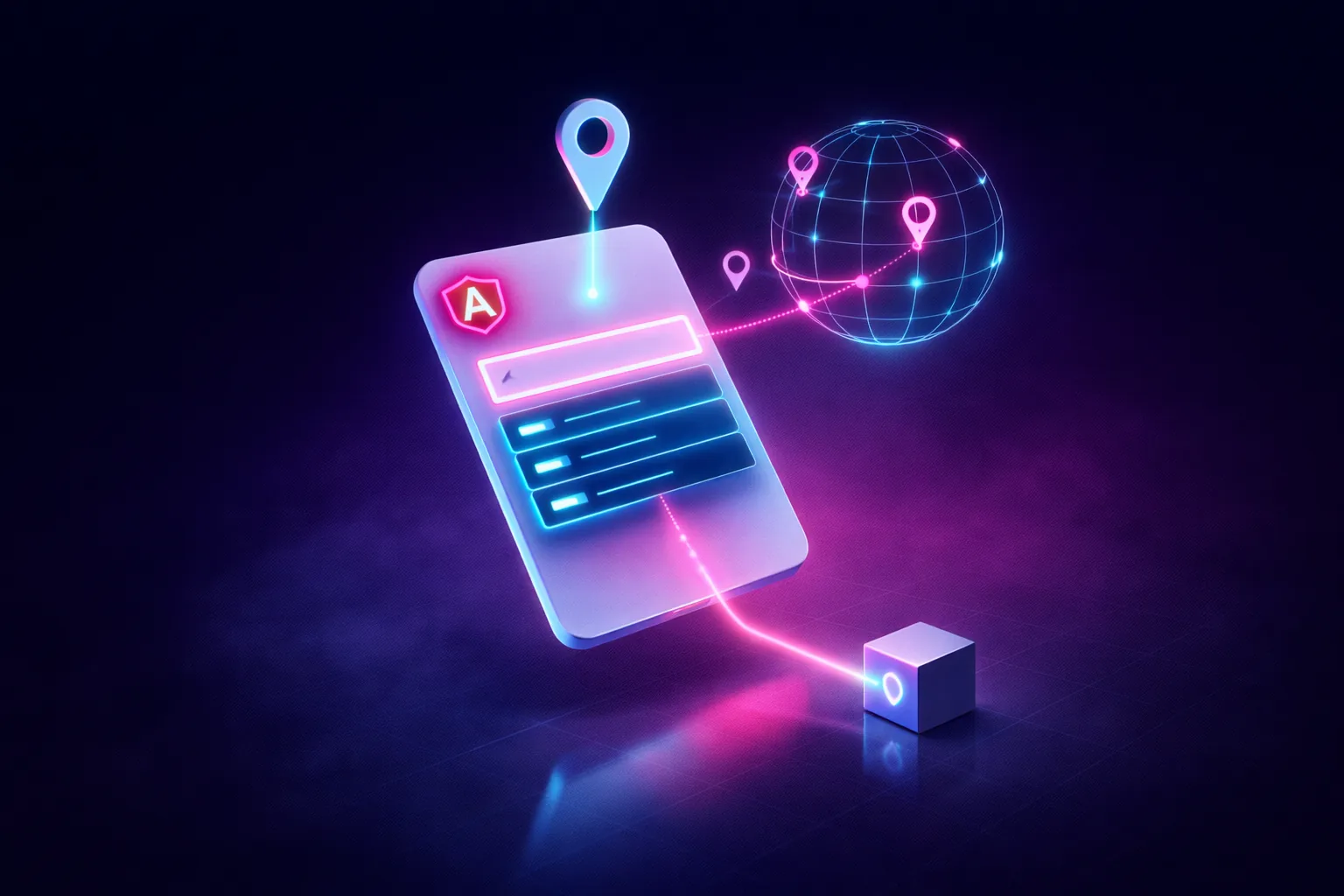 Angular and Google Places API logos representing a custom address autocomplete directive